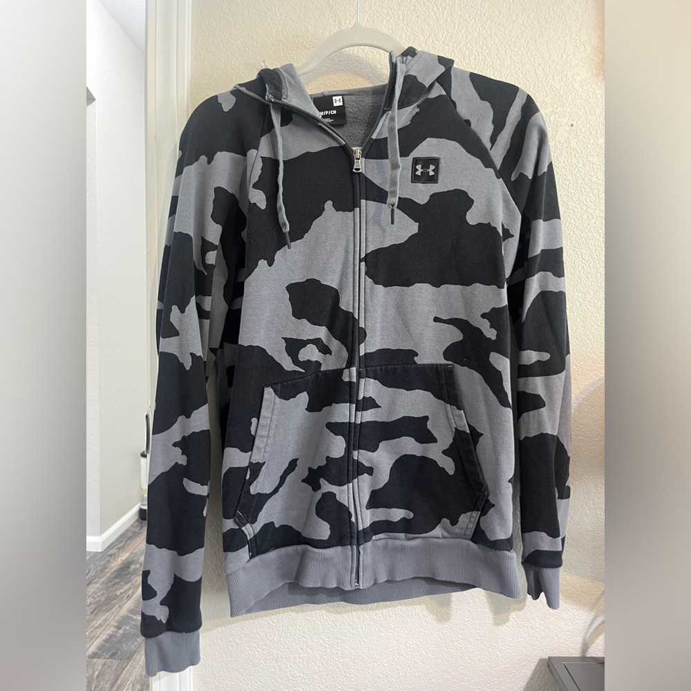 Boys Under Armor Zip-up Camouflage Hoodie